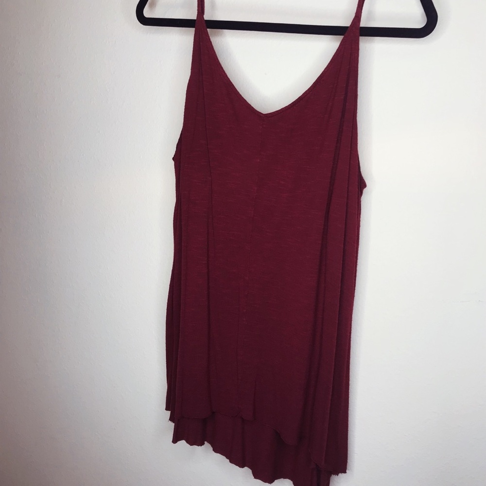 Hi Low Maroon American Eagle Tank Top size XL